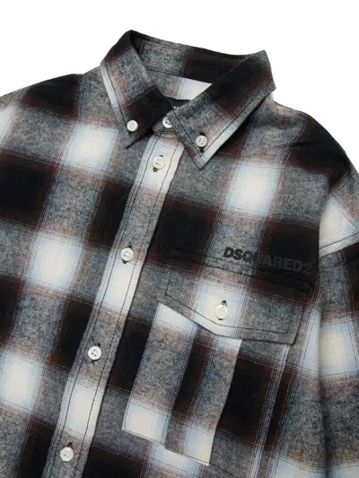 Dsquared2 Checked Shirt In Multi