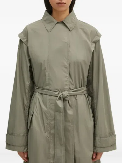 Samsoe & Samsoe Belted Shoulder-cape Coat In Multi