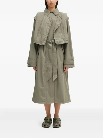 Samsoe & Samsoe Belted Shoulder-cape Coat In Multi