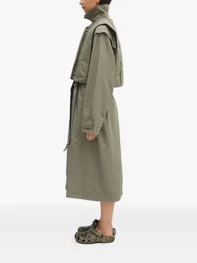 Samsoe & Samsoe Belted Shoulder-cape Coat In Multi