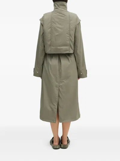 Samsoe & Samsoe Belted Shoulder-cape Coat In Multi