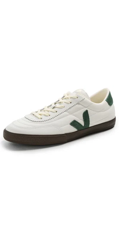 Veja Multicolour Leather Suede Sneaker In White