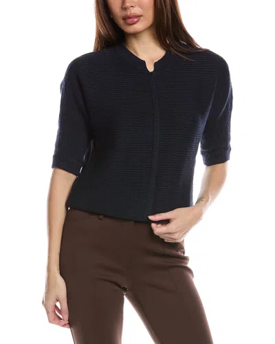 Nic + Zoe Nic+zoe Easy Texture Sweater In Blue