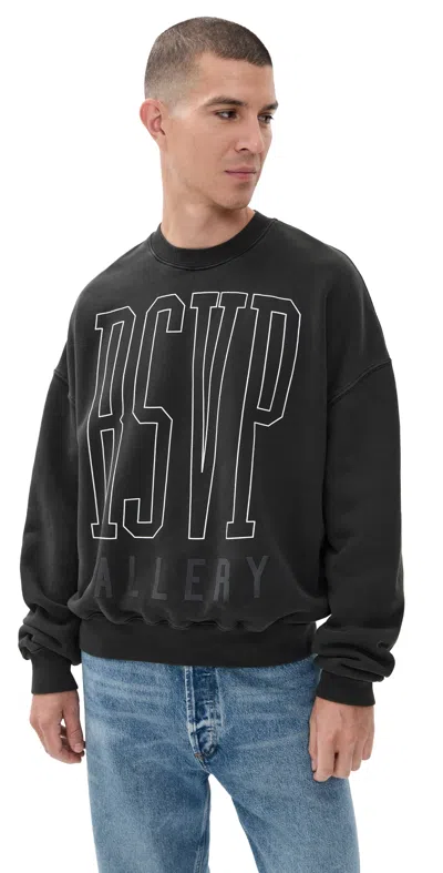 Agolde X Rsvp Gallery Alton Crewneck Marker In Black