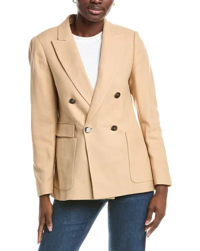 Reiss Nrd Larsson Wool-blend Twill Blazer In Neutral