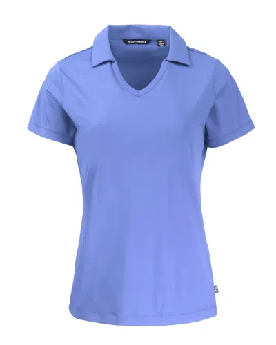 Cutter & Buck Daybreak Eco Recycled Womens V-neck Polo In Green