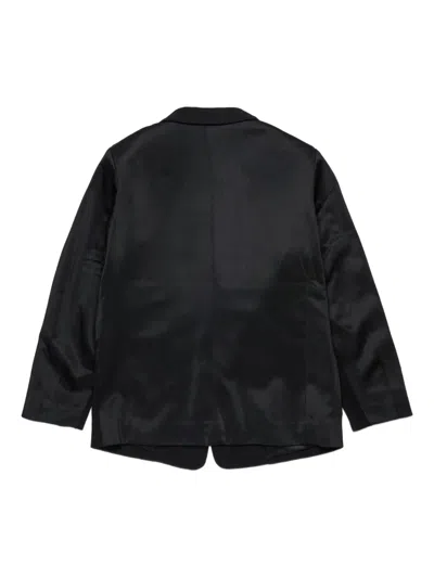 Diesel Oval D Double-breasted Blazer In Black