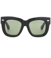 Library Thick Square-framed Sunglasses In Llack