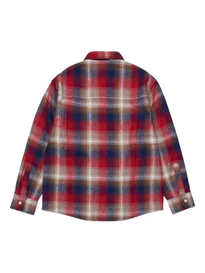Dsquared2 Kids' Camicia In Flanella A Quadri In Multi