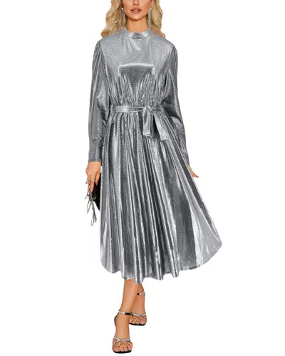 Nino Balcutti Midi Dress In Silver