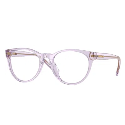 Versace Vk 3321u 5372 46mm Unisex Phantos Eyeglasses 46mm In Pink