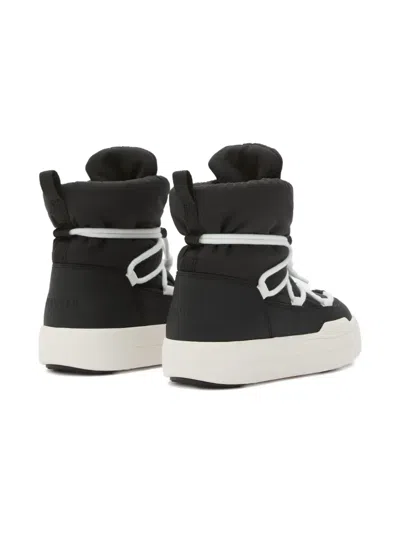 Moon Boot Park Icon Lace-up Quilted Snow Boots In Black