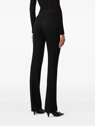 Versace Flared-leg Trousers In Black