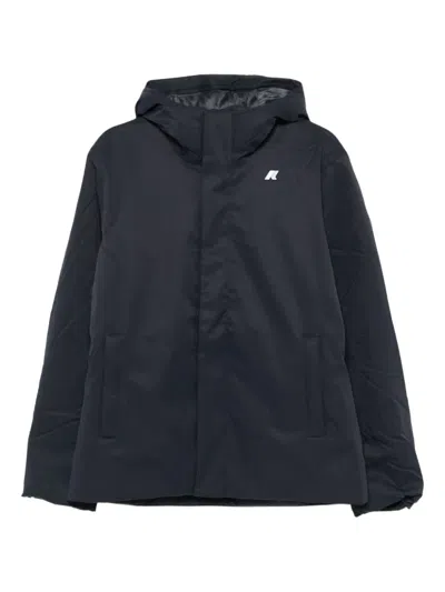 K-way Short Jacket With Adjustable Hood In Multi