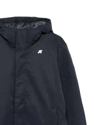 K-way Short Jacket With Adjustable Hood In Multi
