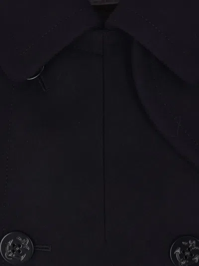 船锚纽扣双排扣外套