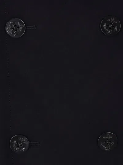 船锚纽扣双排扣外套