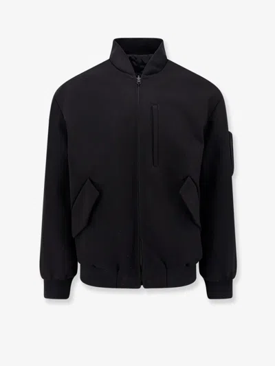 Hevo Castro Cotton Bomber Jacket In Blue