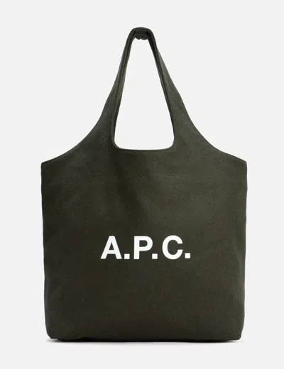 Apc A.p.c. Black Tote Bags Women In Green