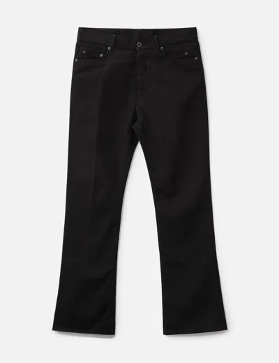 Rick Owens Bolan Bootcut Trousers In Cotton Blend Man In Black