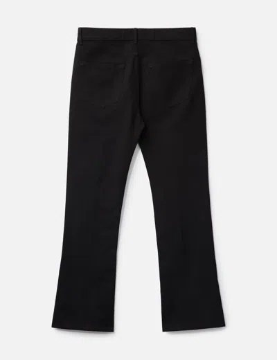 Rick Owens Bolan Bootcut Trousers In Cotton Blend Man In Black