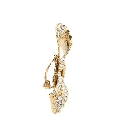 Shop Dolce & Gabbana Crystal-embellished Clip-on Earrings