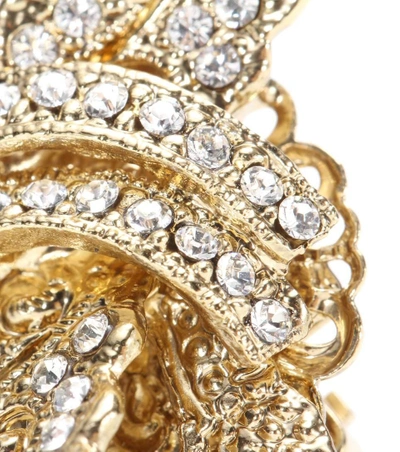 Shop Dolce & Gabbana Crystal-embellished Clip-on Earrings