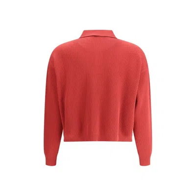Brunello Cucinelli Knit Sweater In Red