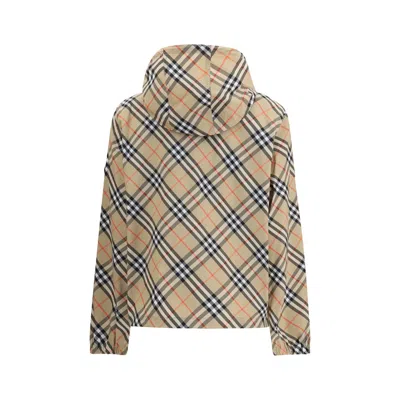 Burberry Archivio Check Waterproof Jacket In Neutral