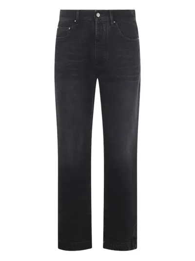 Amiri Straight Trousers With Five Pockets And Belt Loops In Black