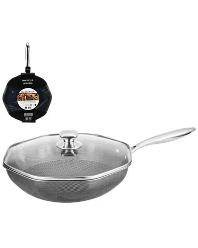 Hamilton Beach Ss Honeycomb Wok Etching Coating In In Gray