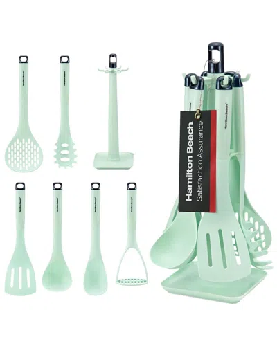 Hamilton Beach Set Of 7pc Nylon Utensil In Green
