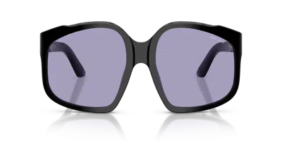 Miu Miu Womens Black Mu A07s Irregular-frame Acetate Sunglasses In Black