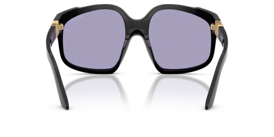 Miu Miu Womens Black Mu A07s Irregular-frame Acetate Sunglasses In Black