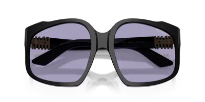 Miu Miu Womens Black Mu A07s Irregular-frame Acetate Sunglasses In Black