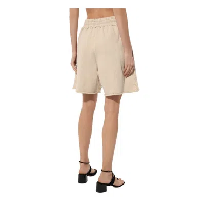 Comme Des Fuckdown Beige Cotton Short In Neutral