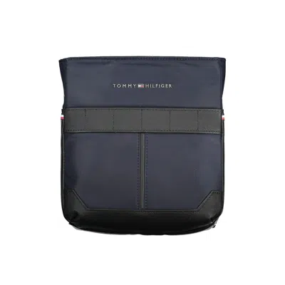 Tommy Hilfiger Blue Polyester Men Shoulder Bag In Black