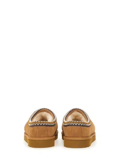 Ugg Biscuit Suede Tasman Slippers In Brown