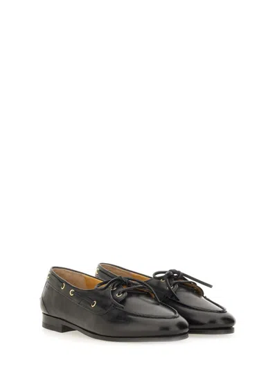 Bally Moccasin "plume" In Black