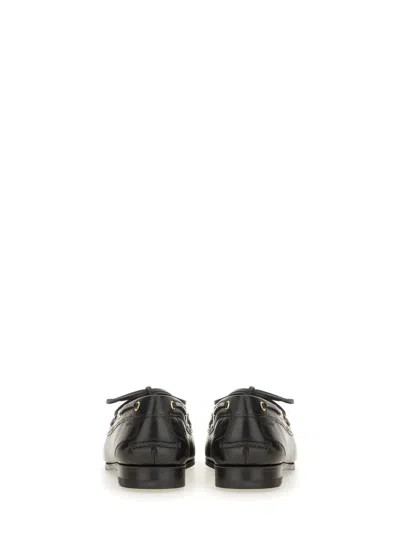 Bally Moccasin "plume" In Black