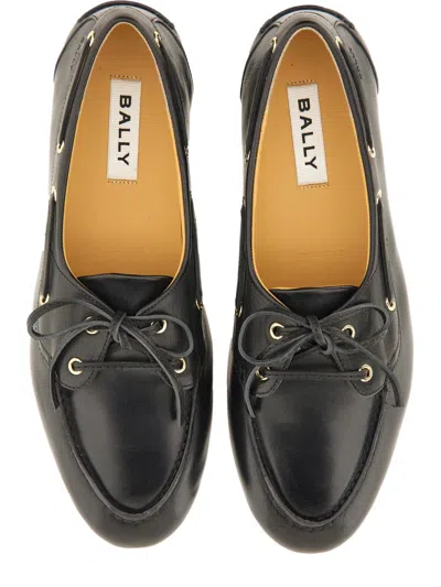 Bally Moccasin "plume" In Black