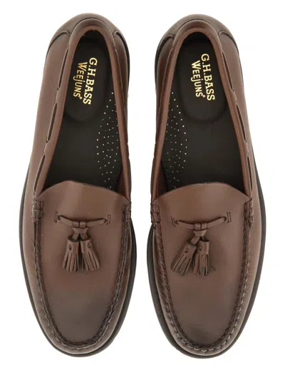 Gh Bass Loafers With Round Toe And Tassel Detail In Brown
