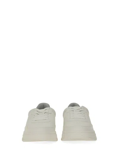 Hugo Boss Sneaker With Subtle Zigzag Detail In White