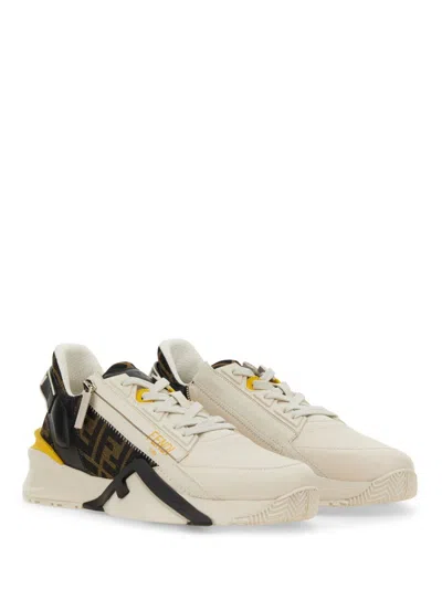 Fendi Flow Sneaker With Distinctive Monogram Accents In Black