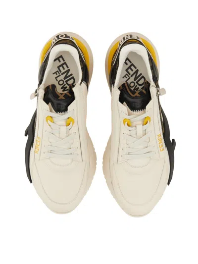 Fendi Flow Sneaker With Distinctive Monogram Accents In Black