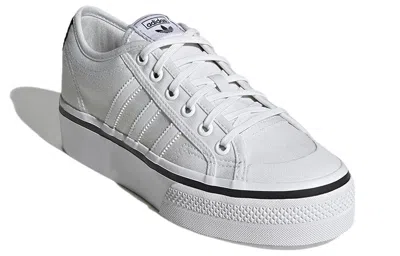 Adidas Originals Nizza Platform W X Parley Women's Low Shoe Cloud White/cloud White/core Black In Multi