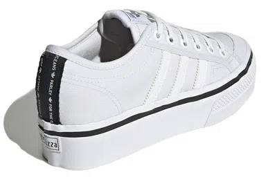 Adidas Originals Nizza Platform W X Parley Women's Low Shoe Cloud White/cloud White/core Black In Multi