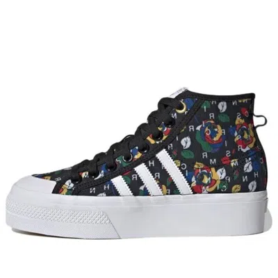 Adidas Originals (wmns) Adidas X Rich Mnisi Nizza Platform Mid 'pop-art Roses'