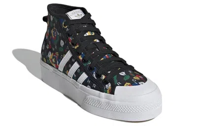 Adidas Originals (wmns) Adidas X Rich Mnisi Nizza Platform Mid 'pop-art Roses'