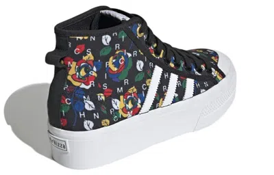 Adidas Originals (wmns) Adidas X Rich Mnisi Nizza Platform Mid 'pop-art Roses'